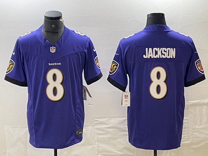 Lamar Jackson Purple Baltimore Ravens Game Jersey