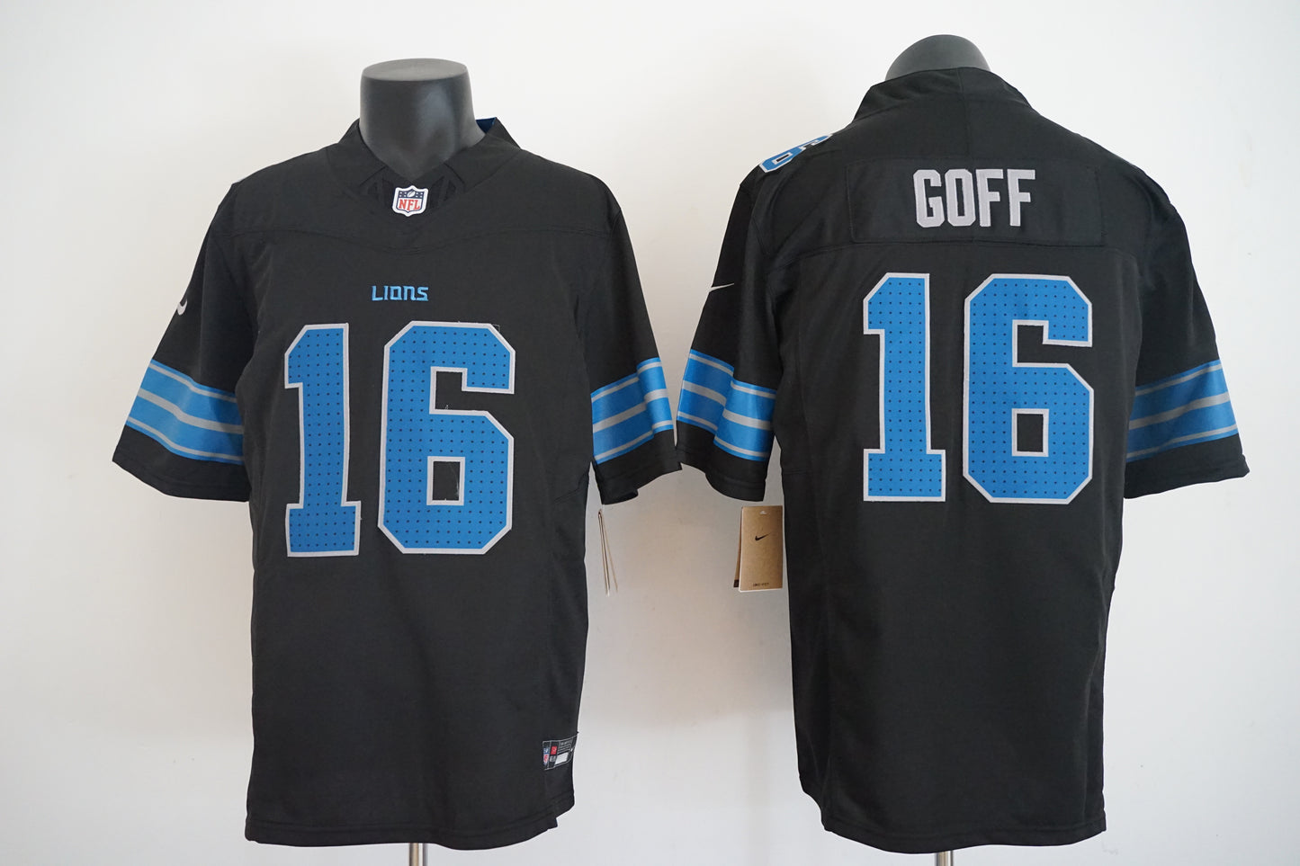 Jared Goff Black Detroit Lions 2nd Alternate Game Jersey