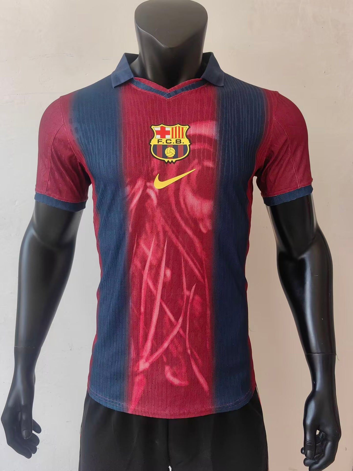 FC Barcelona X Travis Scott 00-01 Home Skeleton Retro Jersey