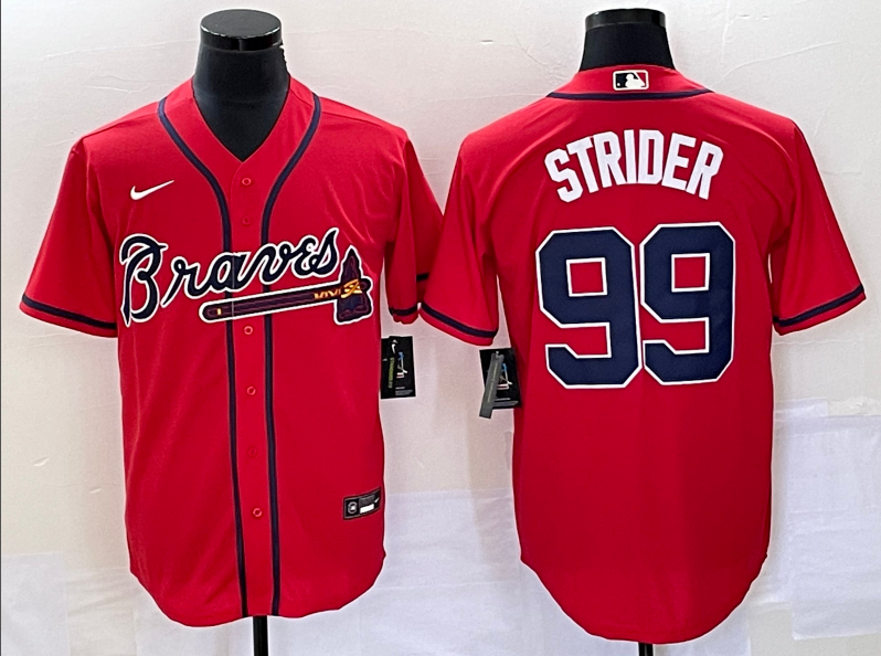 Atlanta Braves Red Alternate Player Jersey