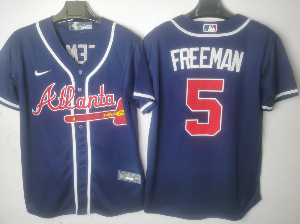 Atlanta Braves Navy Alternate Player Jersey