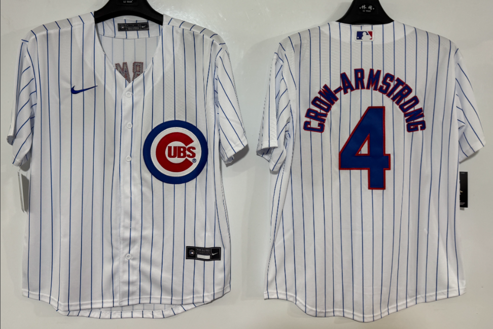 Chicago Cubs White Home Player Jersey
