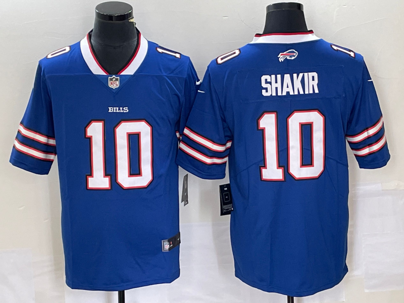 Khalil Shakir #10 Buffalo Bills Royal Blue Home 2025 Jersey