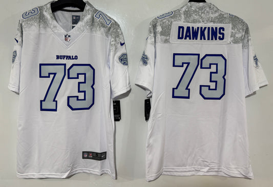 Dion Dawkins #73 Buffalo Bills "Cold Front" 2025 Rivalries Jersey