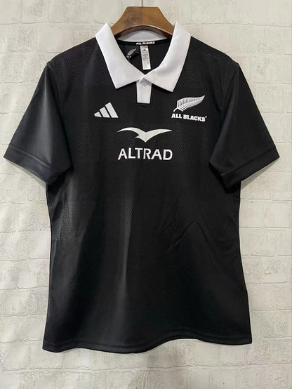New Zealand All Blacks 25-26 Black Home Rugby Jersey