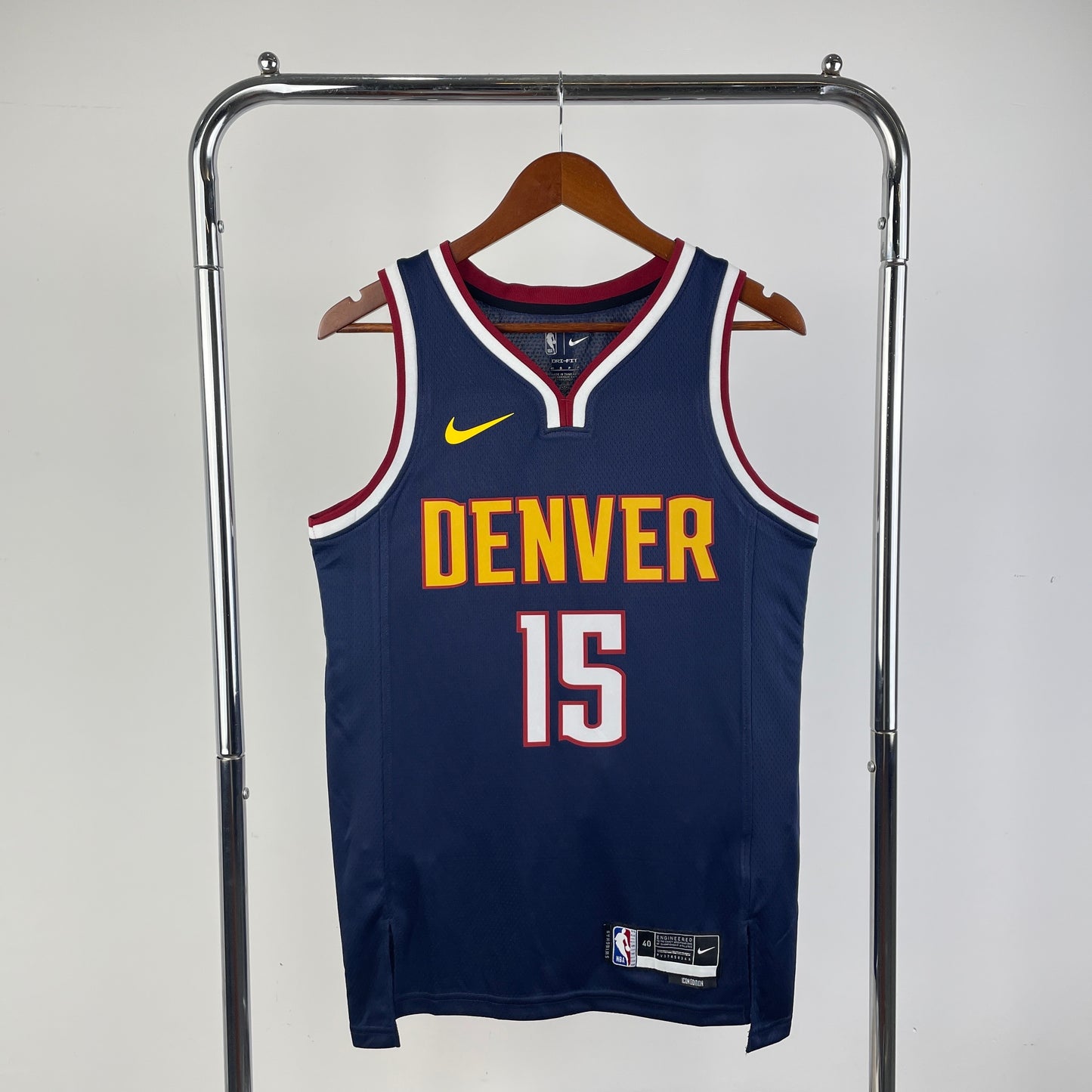 Denver Nuggets Icon Edition Navy Swingman Jersey