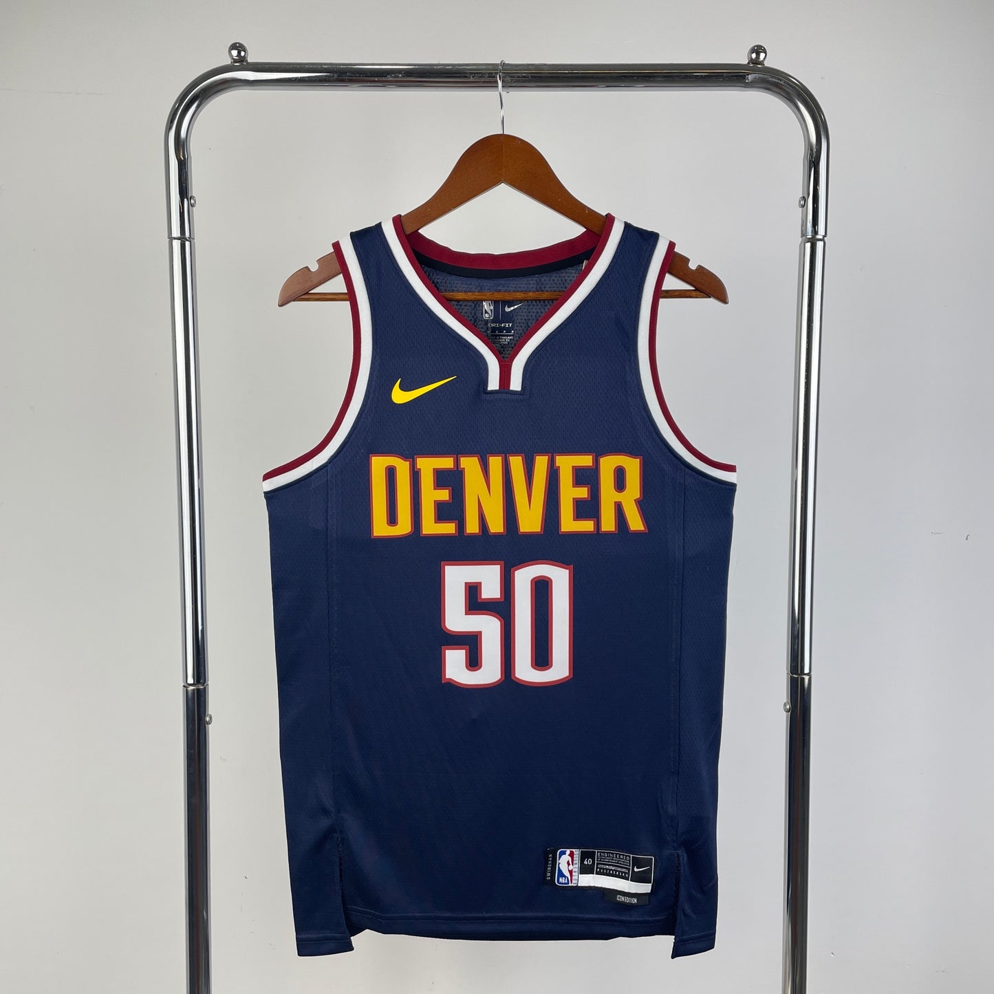 Denver Nuggets Icon Edition Navy Swingman Jersey