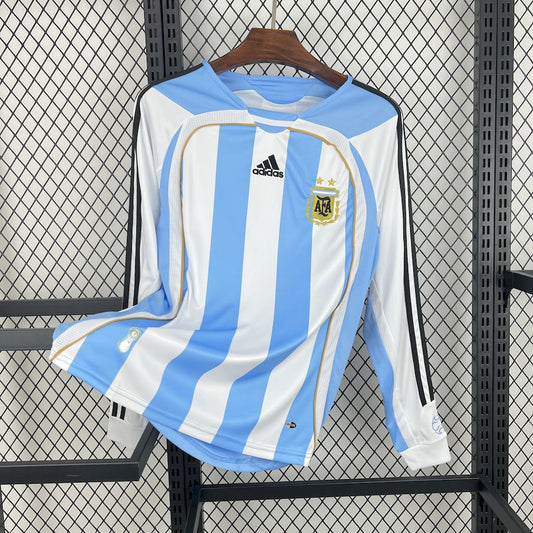 Argentina 2006 Home Long Sleeve Retro Jersey