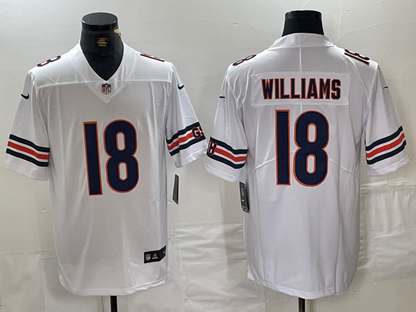 Chicago Bears White Team Game Jersey