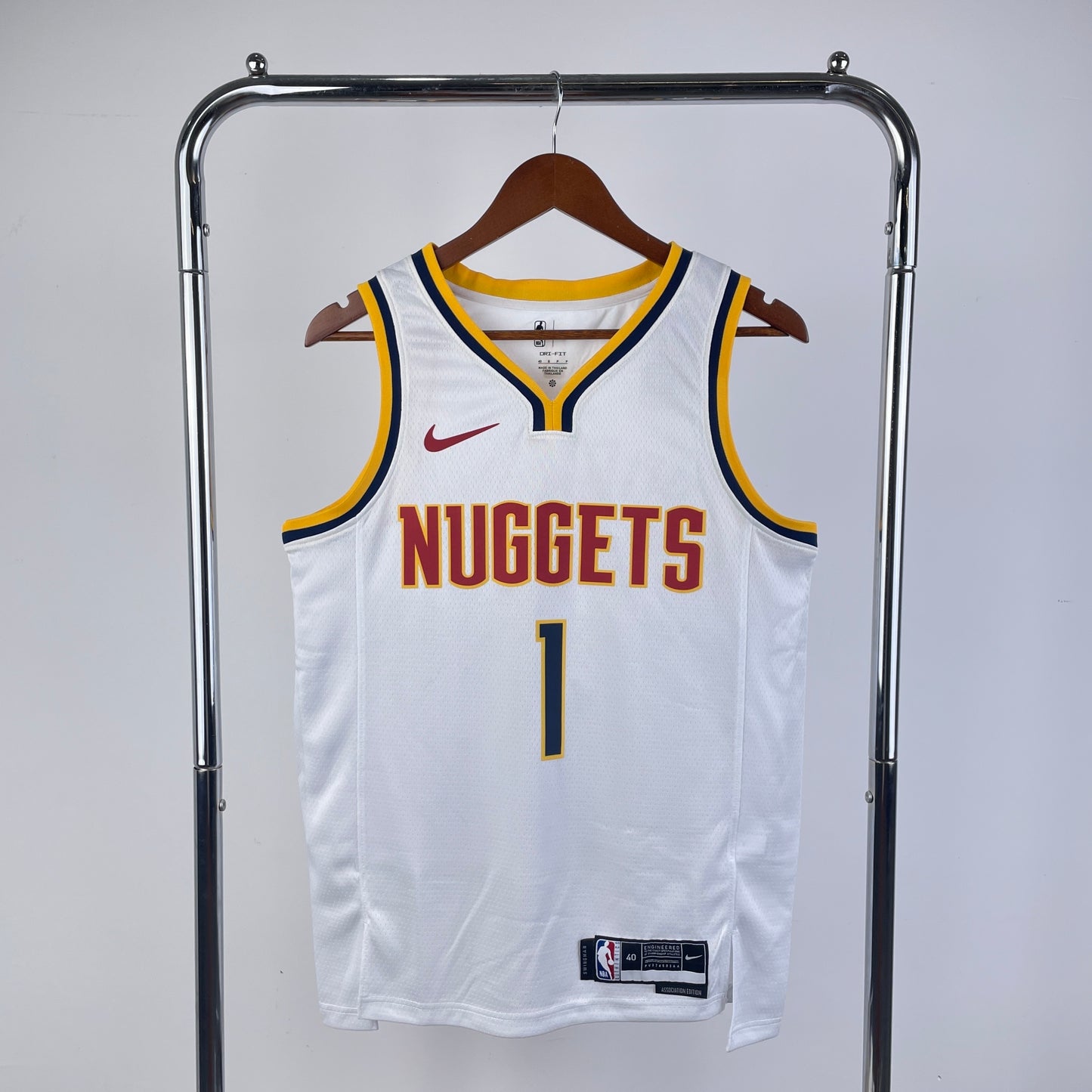 Denver Nuggets Association Edition White Swingman Jersey