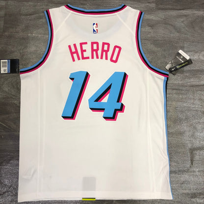 Miami Heat City Edition "Vice" White Swingman Jersey