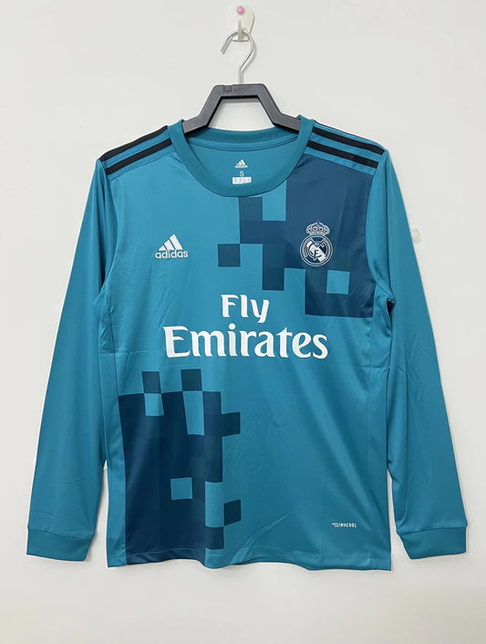 Real Madrid 17-18 Third Long Sleeve Retro Jersey