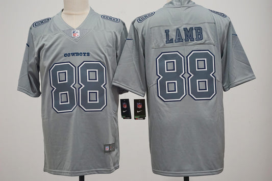 CeeDee Lamb Gray Dallas Cowboys Atmosphere Game Jersey