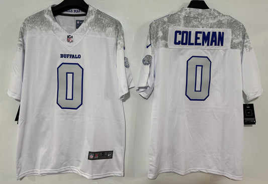 Keon Coleman #0 Buffalo Bills "Cold Front" 2025 Rivalries Jersey