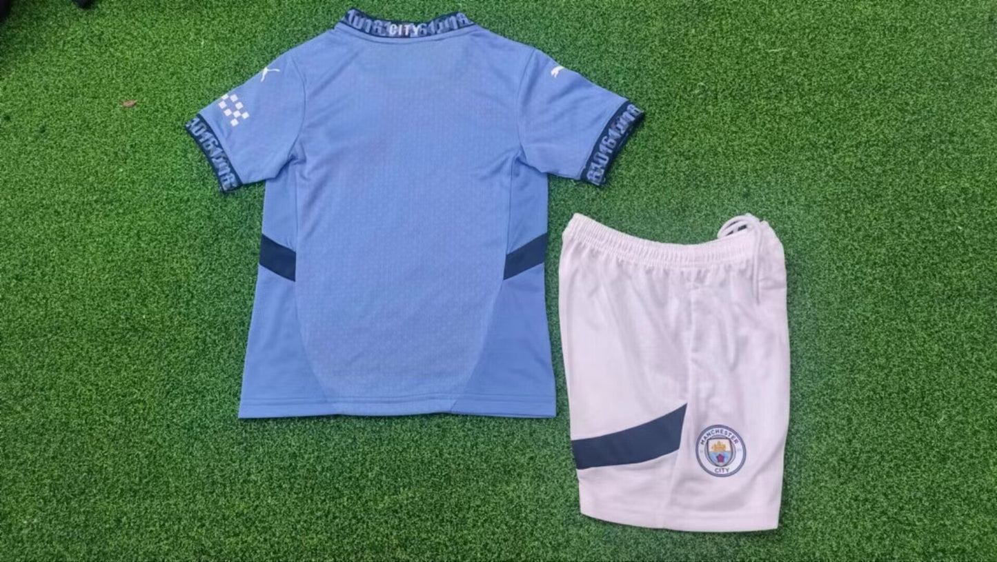 Manchester City 24-25 Home Kid's Kit