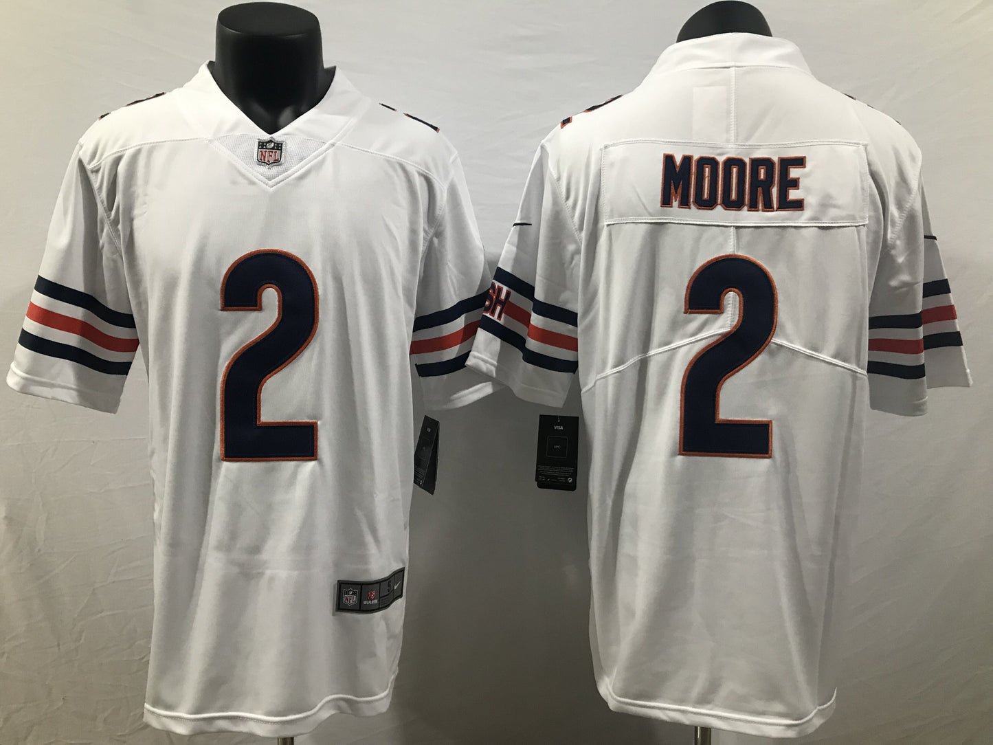 Chicago Bears White Team Game Jersey