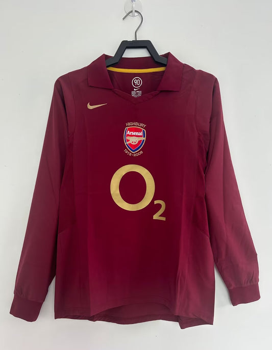 Arsenal 05-06 Home Long Sleeve Retro Jersey