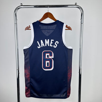 James #6 USA 2024 Navy Away Limited Jersey
