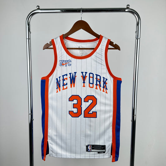 New York Knicks 24-25 White City Edition Jersey