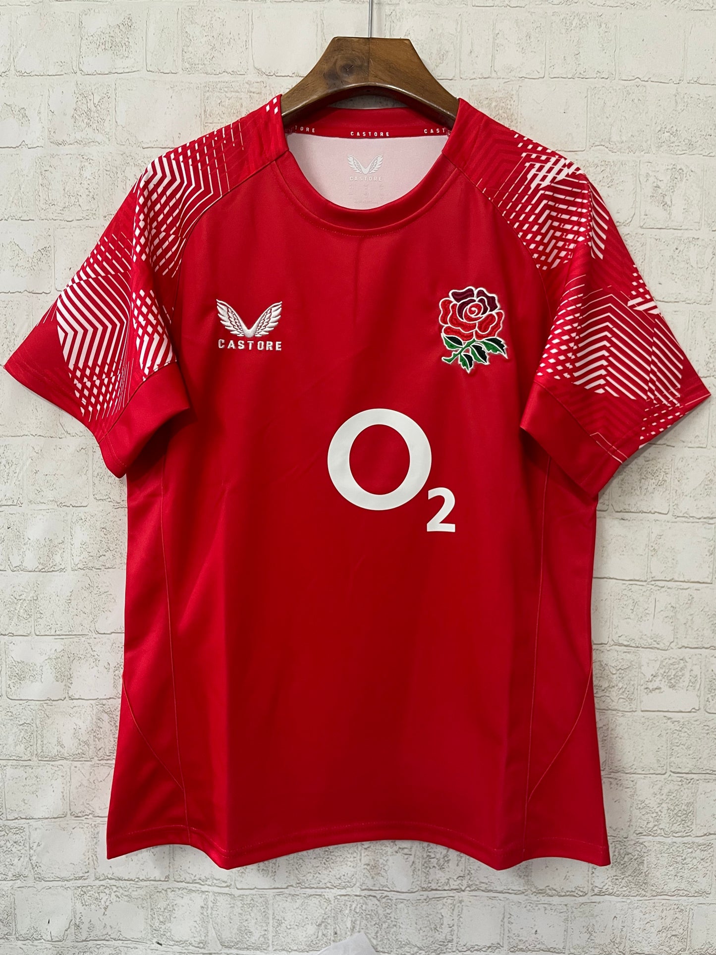 England 25-26 Red Away Rugby Jersey