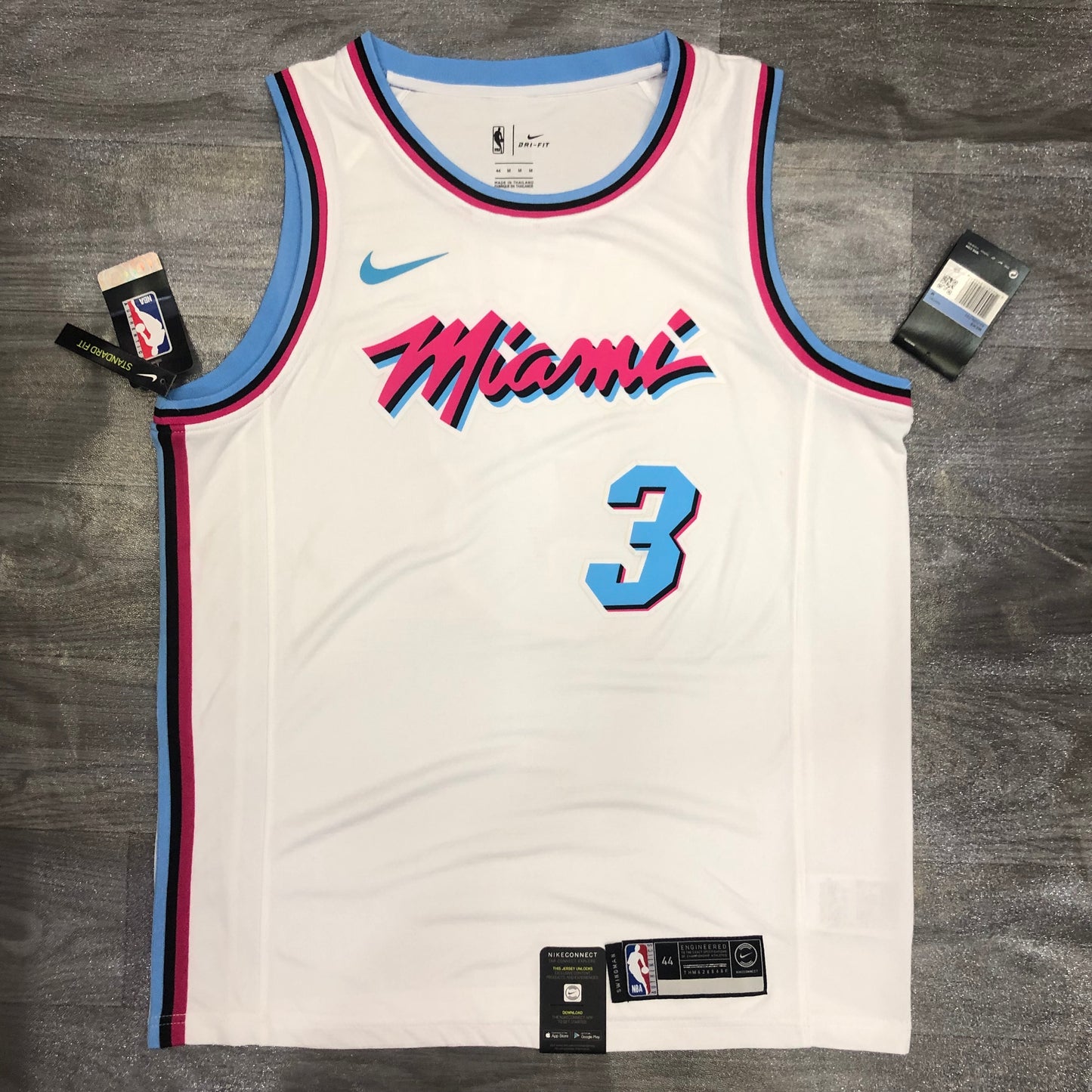 Miami Heat City Edition "Vice" White Swingman Jersey