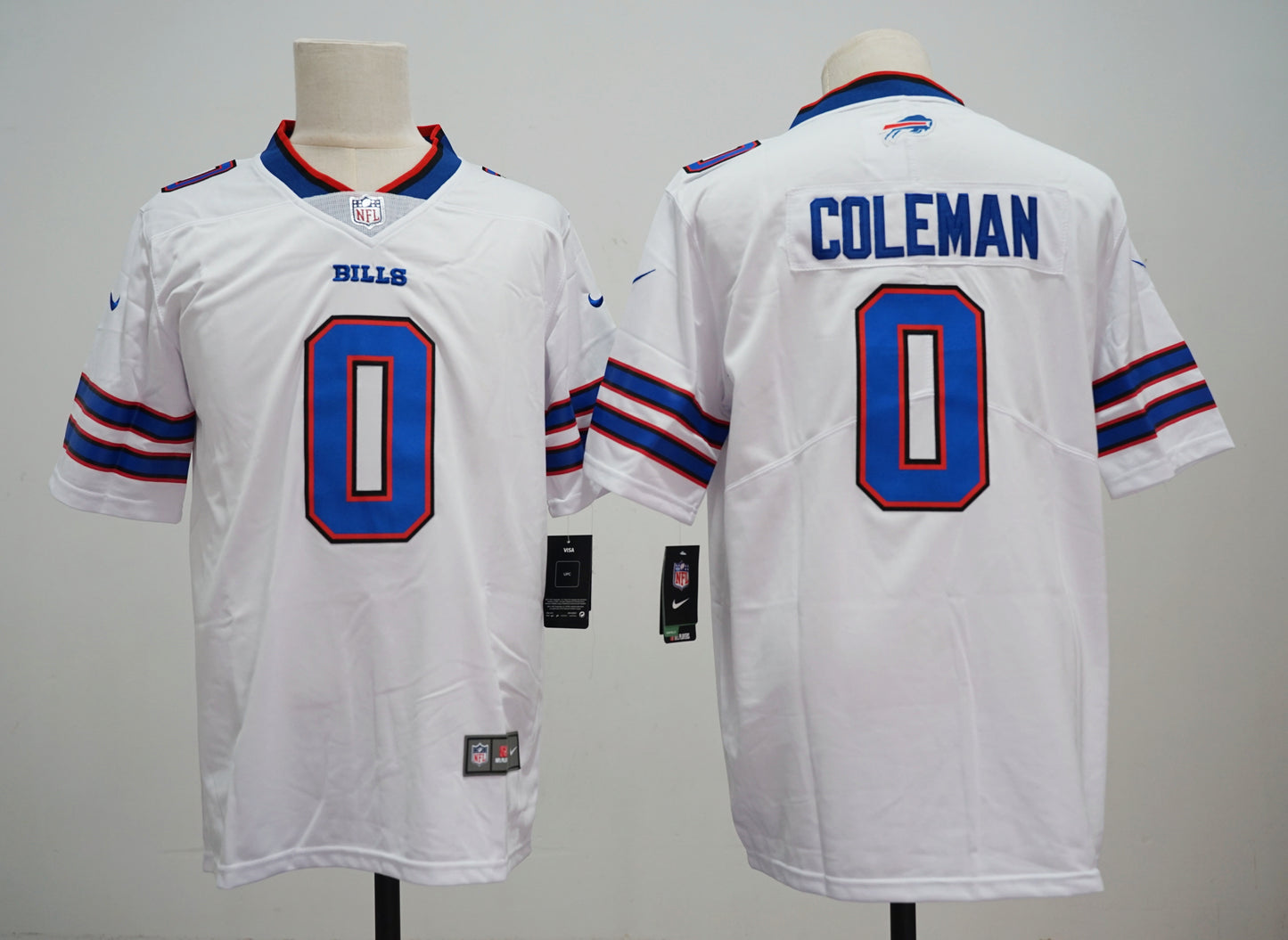 Keon Coleman #0 Buffalo Bills White Away 2025 Jersey