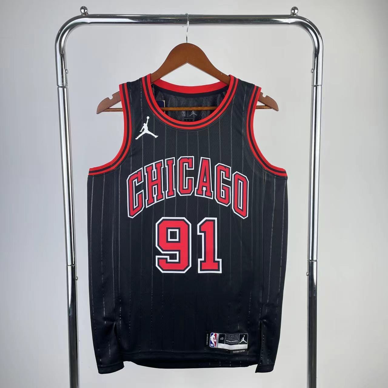 Chicago Bulls Black Swingman Statement Edition Jersey