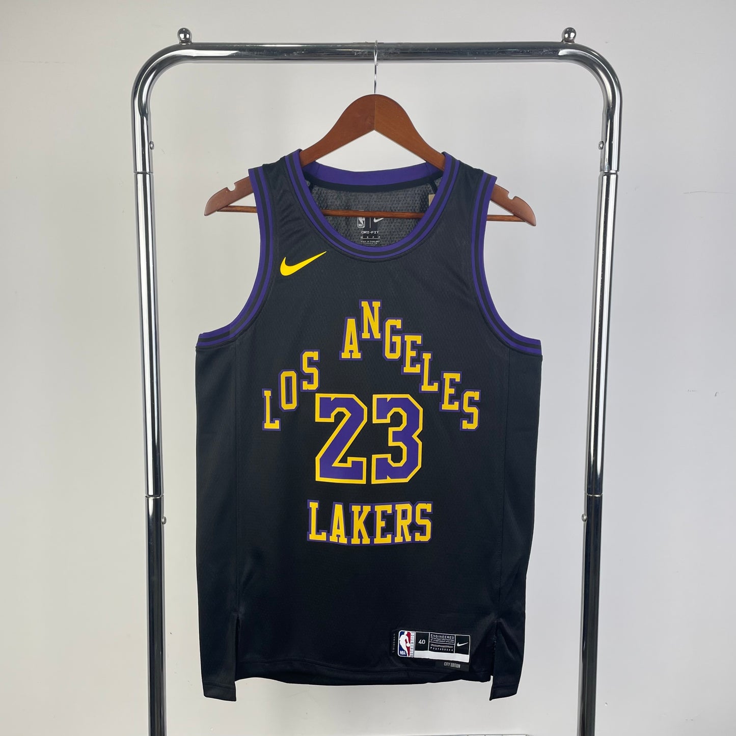 Los Angeles Lakers City Edition Black Swingman Jersey