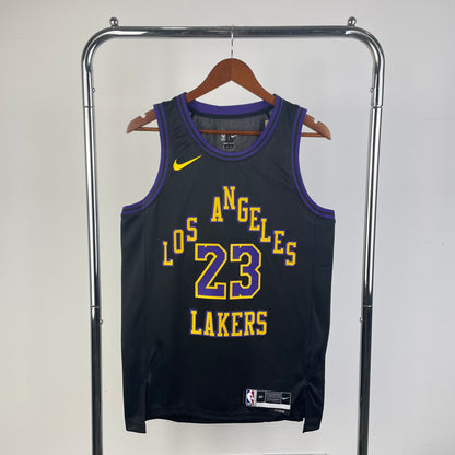 Los Angeles Lakers City Edition Black Swingman Jersey