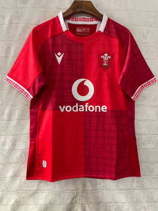 Wales 25-26 Red Home Rugby Jersey