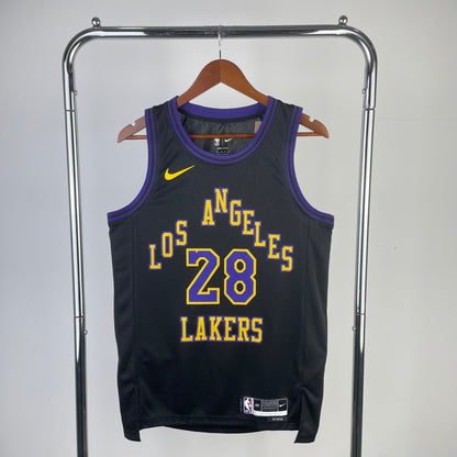 Los Angeles Lakers City Edition Black Swingman Jersey