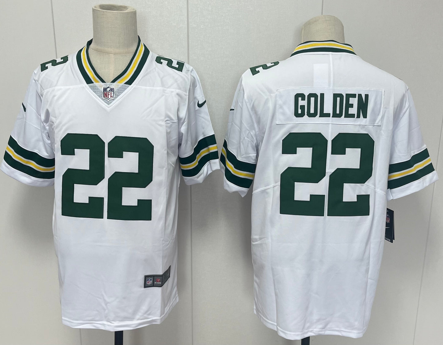 Green Bay Packers White Team Game Jersey