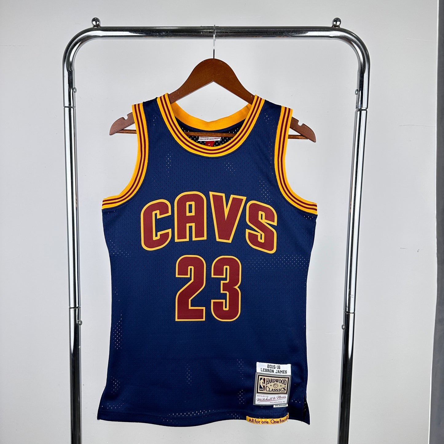 Cleveland Cavaliers 15-16 Navy James #23 Hardwood Classics Jersey