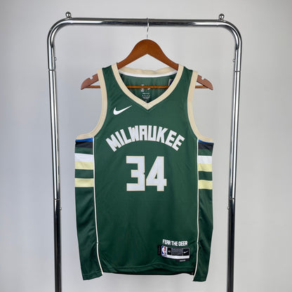 Milwaukee Bucks 23-24 Green Icon Edition Swingman Jersey