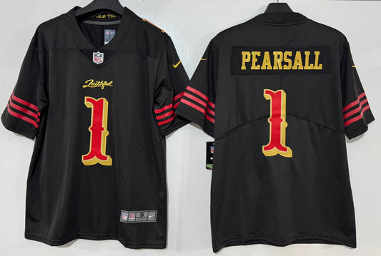 Ricky Pearsall #1 San Francisco 49ers Black "Rivalry Series" 2025 Jersey