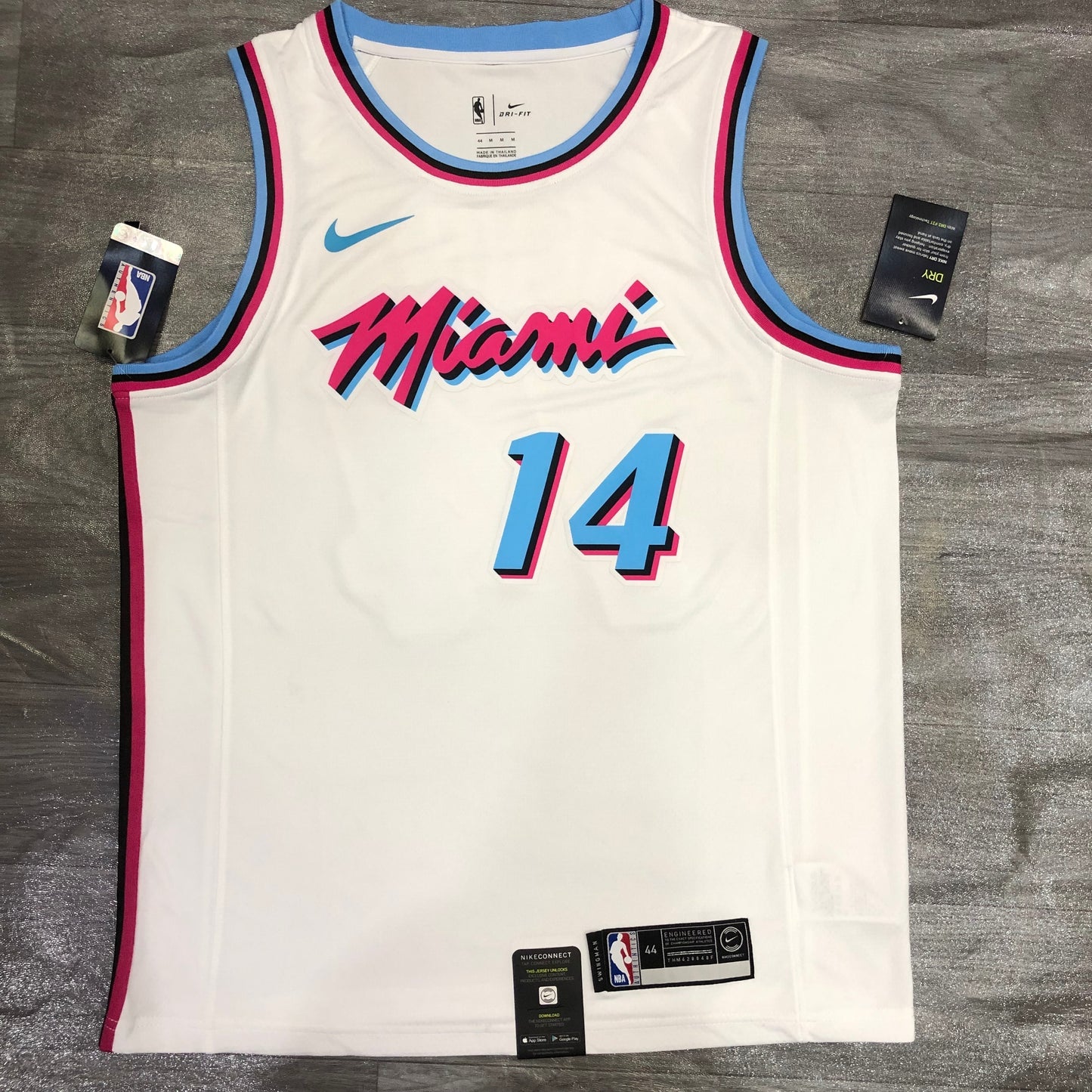 Miami Heat City Edition "Vice" White Swingman Jersey