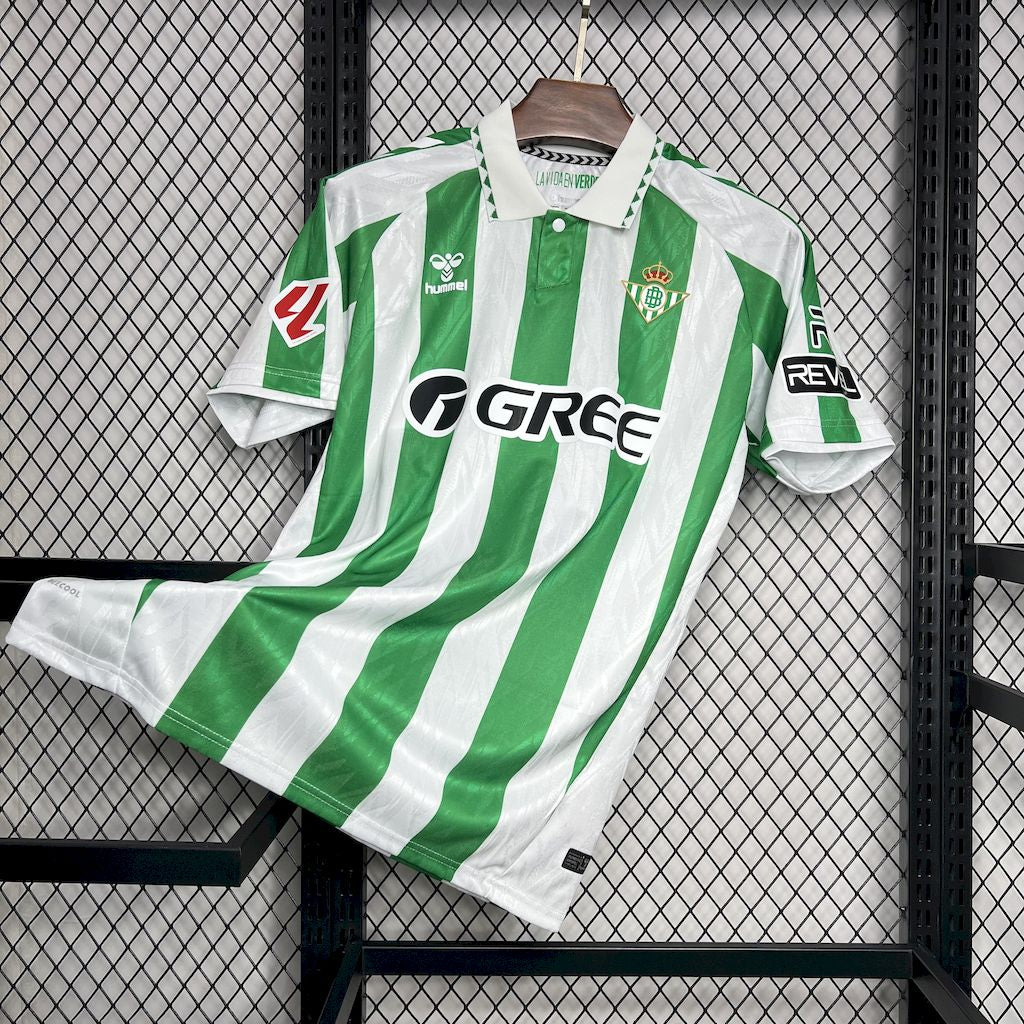 Real Betis 24-25 Home Jersey (Sponsors + LaLiga Patch)