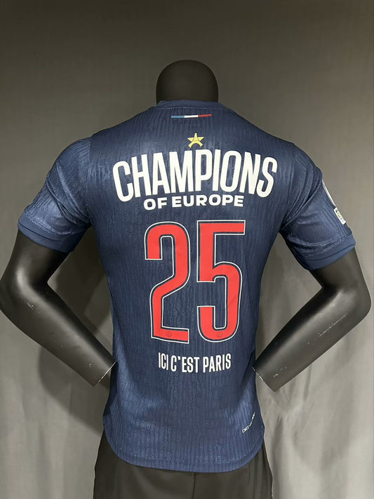 PSG 24-25 Home “UCL CHAMPIONS” Special Jersey