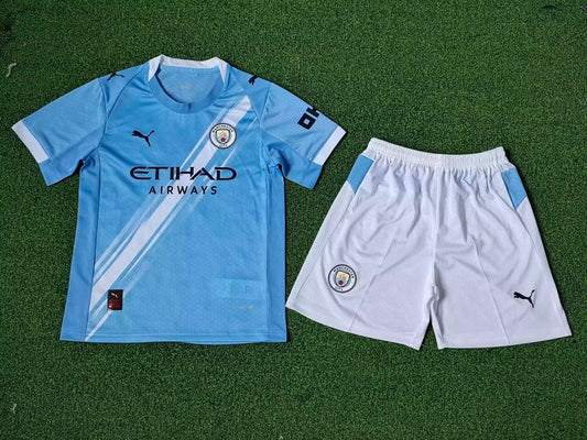 Manchester City 25-26 Home Kid's Kit