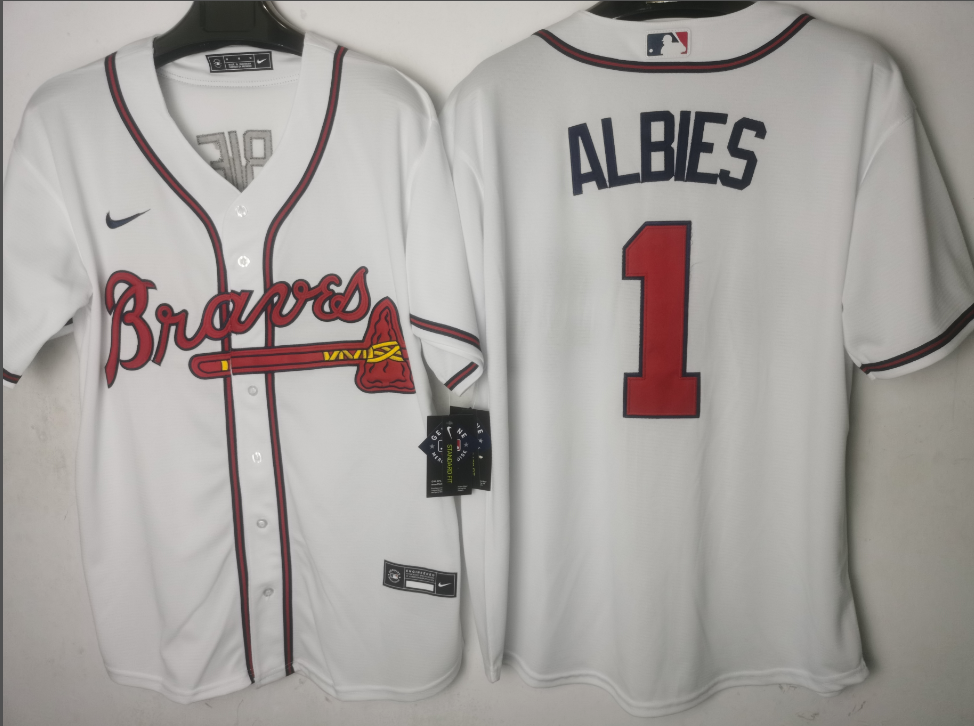 Atlanta Braves White Home Player Jersey
