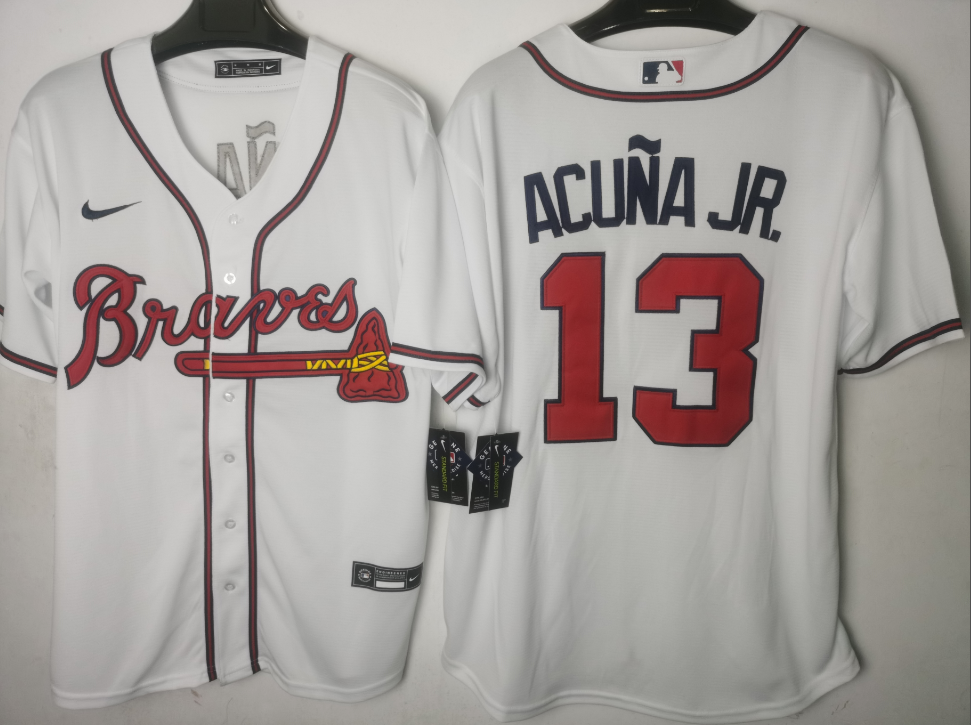 Atlanta Braves White Home Player Jersey