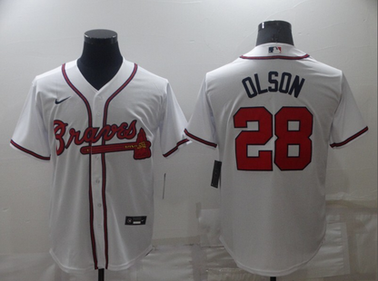 Atlanta Braves White Home Player Jersey
