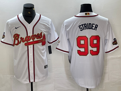 Atlanta Braves White Home Player Jersey