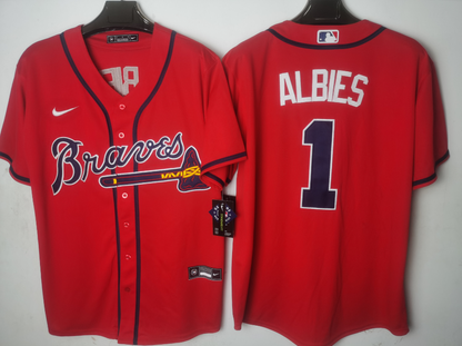 Atlanta Braves Red Alternate Player Jersey