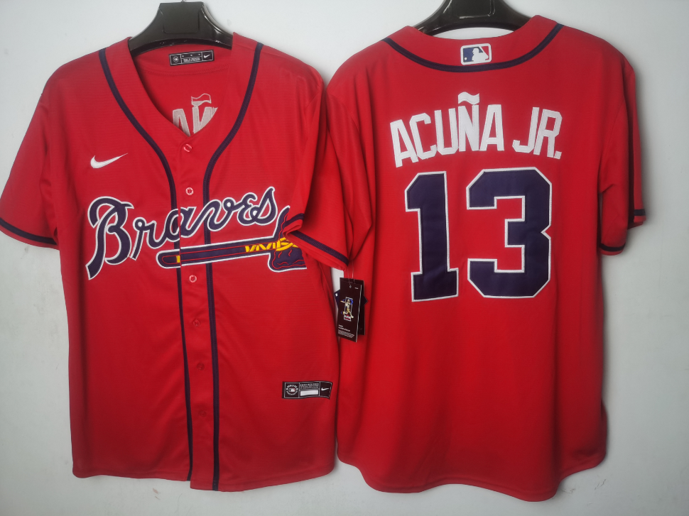 Atlanta Braves Red Alternate Player Jersey