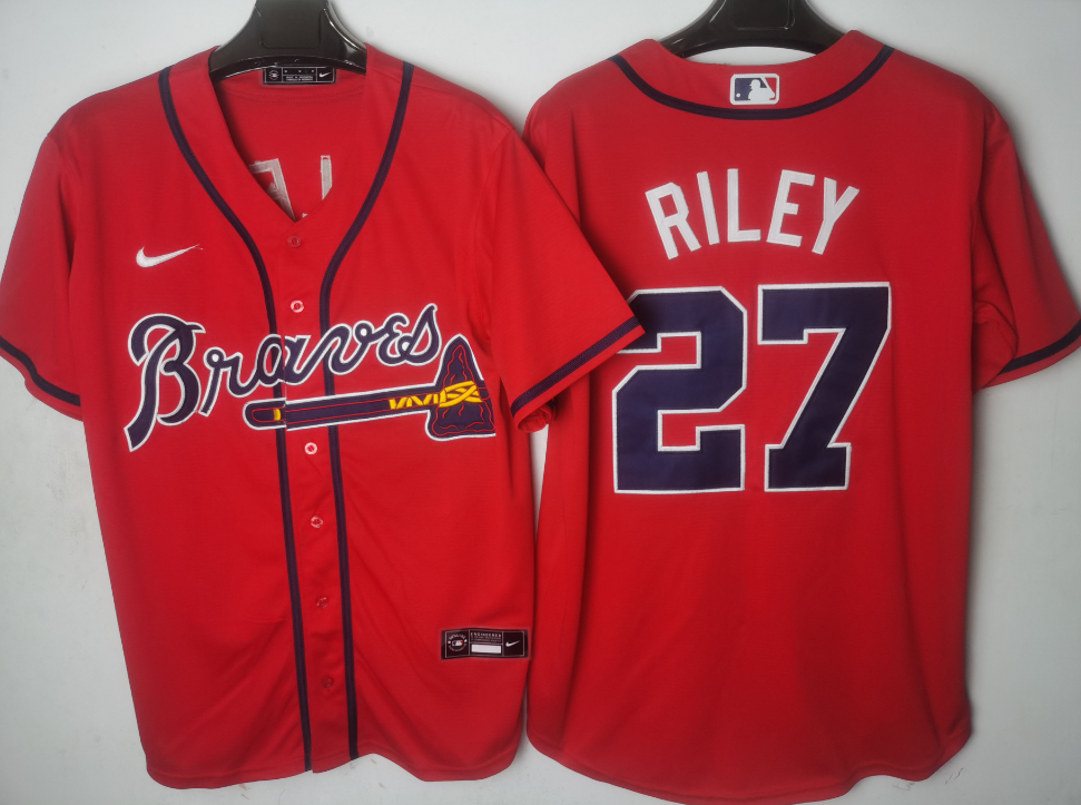 Atlanta Braves Red Alternate Player Jersey