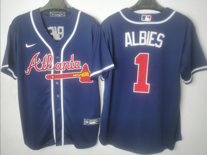 Atlanta Braves Navy Alternate Player Jersey