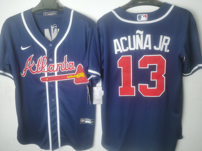 Atlanta Braves Navy Alternate Player Jersey