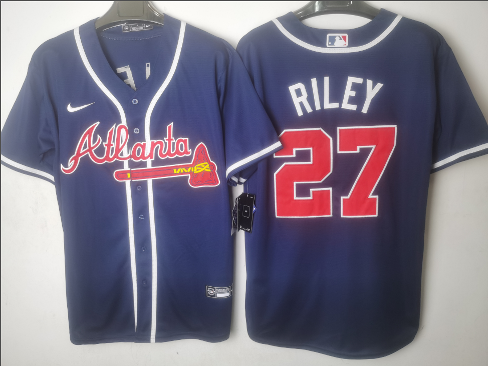 Atlanta Braves Navy Alternate Player Jersey