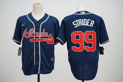 Atlanta Braves Navy Alternate Player Jersey